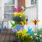 6 Pack Metal Yard Stakes Spring Decor, Outdoor Metal Colorful Butterfly Hummingbird & Bee Shaking Head Yard Art, Rust Proof Metal Plant Sticks for Yard Lawn Pathway Patio Ornaments
